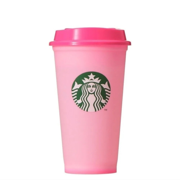 Starbucks Japan 2023 Halloween Pink Reusable Cup w/Drink Stopper - Picture 5 of 9